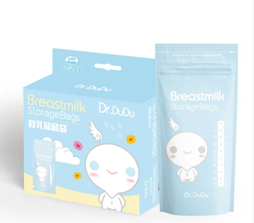 Embalatge de plàstic imprès personalitzat Bosses d'emmagatzematge de llet materna reutilitzables per a mascotes/Pe sense BPA